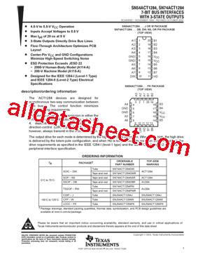 SN74ACT1284DBLE型号图片