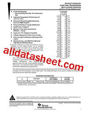 SN74ACT16245-EP型号图片