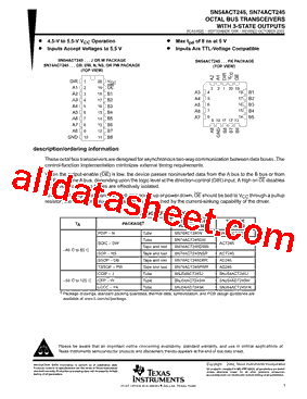 SN74ACT245DWR型号图片