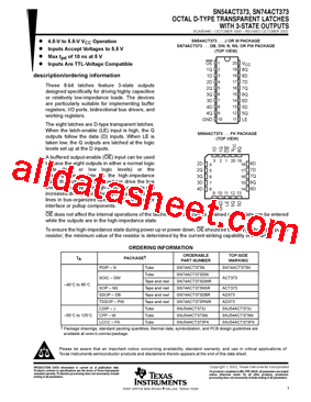 SN74ACT373NSR型号图片