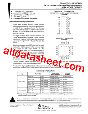 SN74ACT374PWLE型号图片