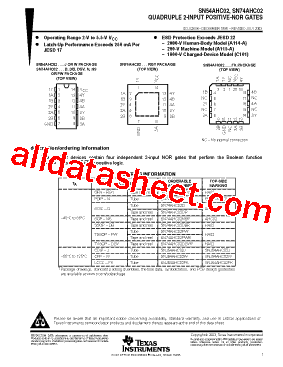 SN74AHC02PW型号图片