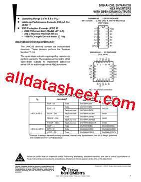 SN74AHC05N型号图片