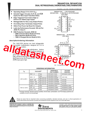 SN74AHC123AN型号图片