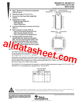 SN74AHC174DBR型号图片