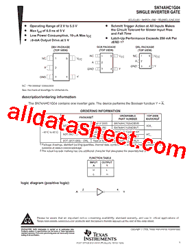 SN74AHC1G04DBVRG4型号图片