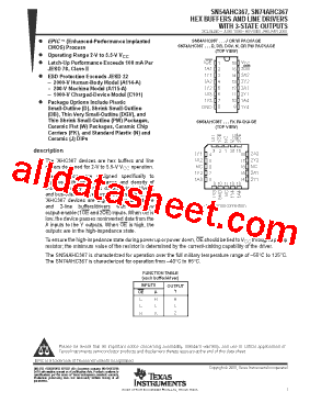 SN74AHC367DB型号图片