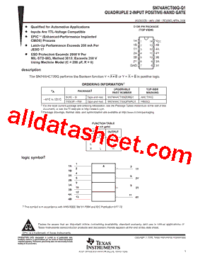 SN74AHCT00QPWRG4Q1型号图片