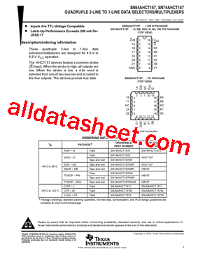 SN74AHCT157NE4型号图片