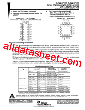 SN74AHCT373NSRG4型号图片