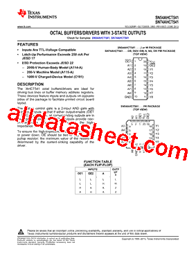 SN74AHCT541PWR型号图片