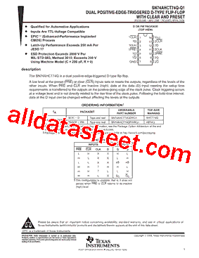 SN74AHCT74QDRQ1型号图片