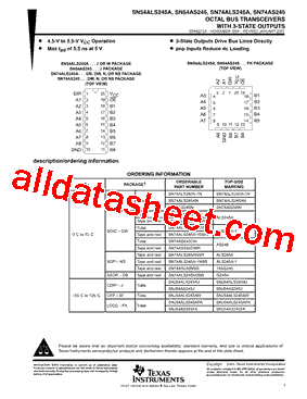 SN74ALS245ADBLE型号图片