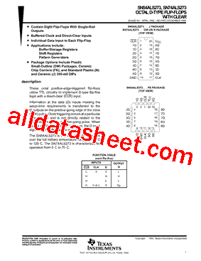 SN74ALS273NE4型号图片