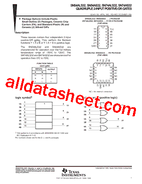 SN74ALS32NSRE4型号图片