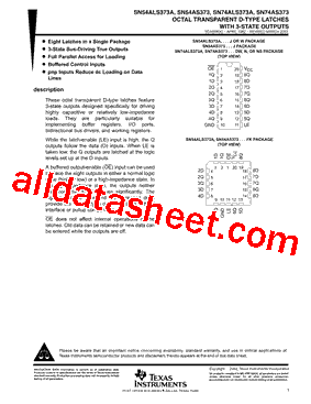 SN74ALS373ADWRG4型号图片