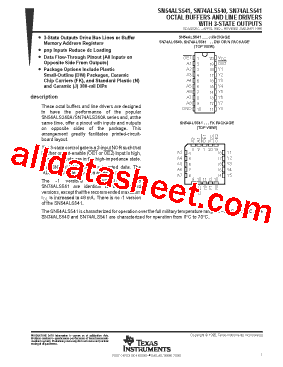 SN74ALS540DWG4型号图片