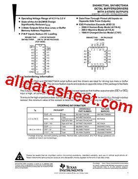 SN74BCT540AN型号图片