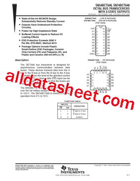 SN74BCT640DWRE4型号图片