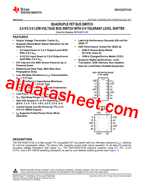 SN74CB3T3125PWG4型号图片