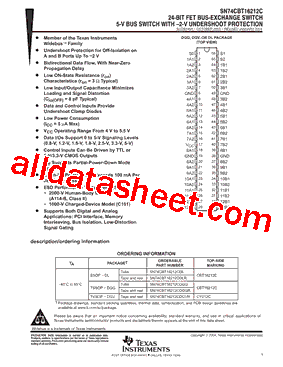 SN74CBT16212CDLRG4型号图片