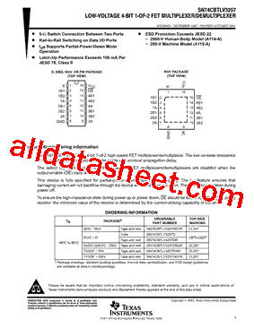 SN74CBTLV3257DE4型号图片