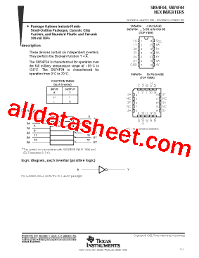 SN74F04D型号图片