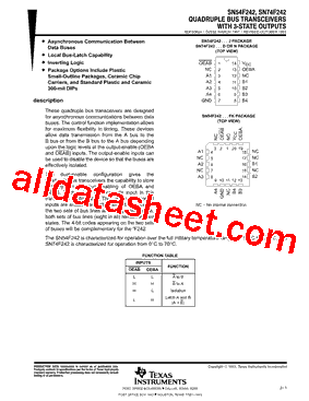 SN74F242N型号图片