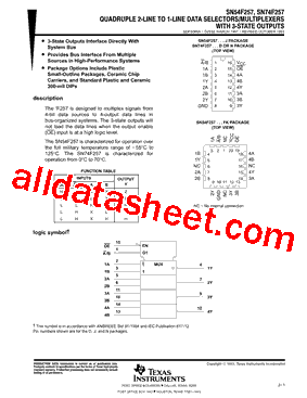 SN74F257DG4型号图片