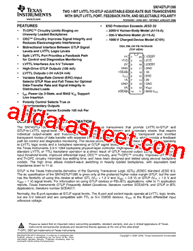 SN74GTLP1395PWE4型号图片