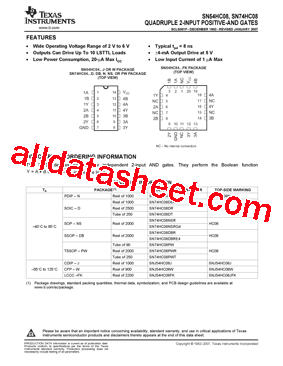 SN74HC08PW型号图片