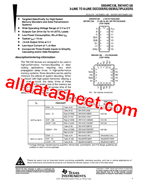 SN74HC138NE4型号图片