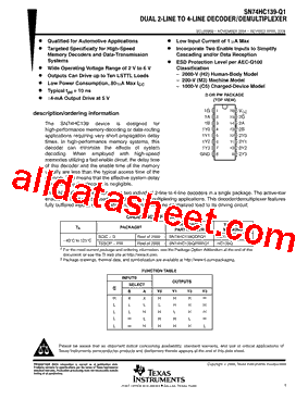 SN74HC139QDRG4Q1型号图片