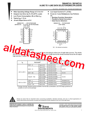 SN74HC151D型号图片