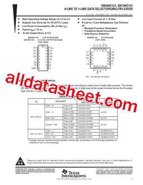 SN74HC151PWTE4型号图片