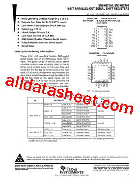 SN74HC164N型号图片
