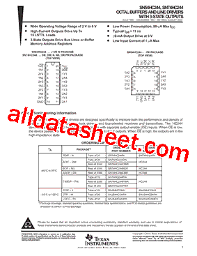SN74HC244DBLE型号图片