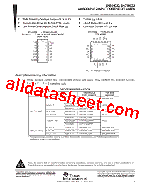 SN74HC32PW型号图片