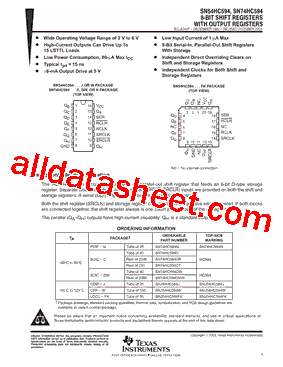 SN74HC594NE4型号图片
