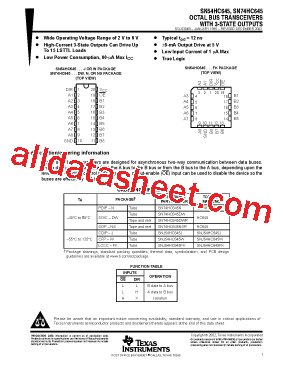 SN74HC645NSR型号图片