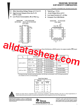 SN74HC688NE4型号图片