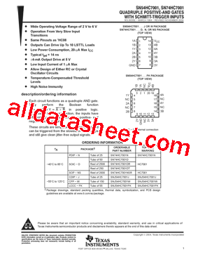 SN74HC7001DE4型号图片