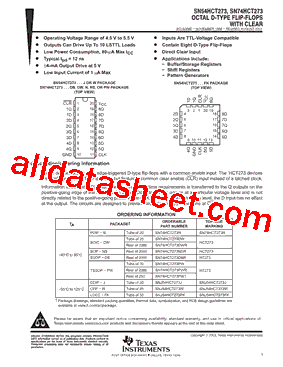 SN74HCT273PWR型号图片
