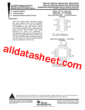 SN74LS126ADRE4型号图片