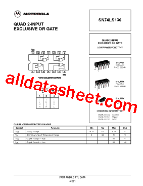 SN74LS136DR型号图片