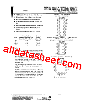 SN74LS151N3型号图片