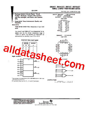 SN74LS27N3型号图片