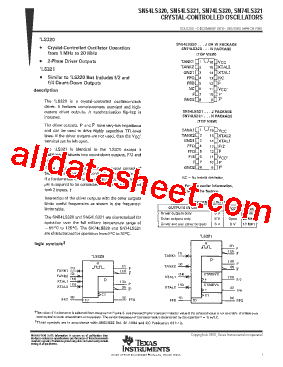 SN74LS320型号图片