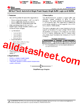 SN74LV1T34-Q1型号图片
