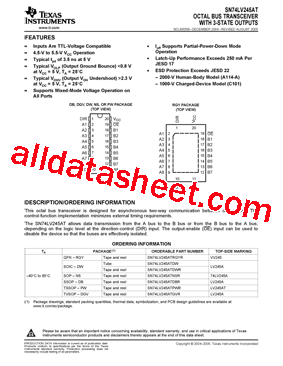 SN74LV245ATGVR型号图片